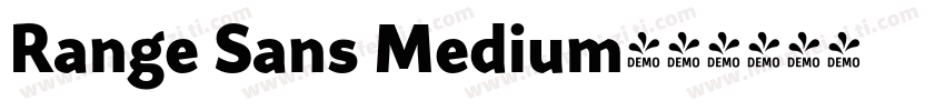 Range Sans Medium字体转换